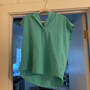 Surgical green Rafaela scrub top.